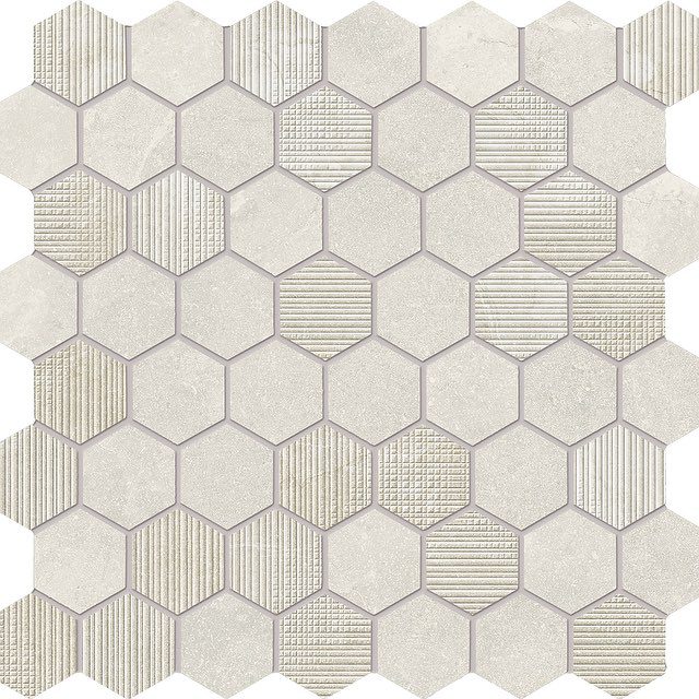 Bianco Mosaico Hexagon