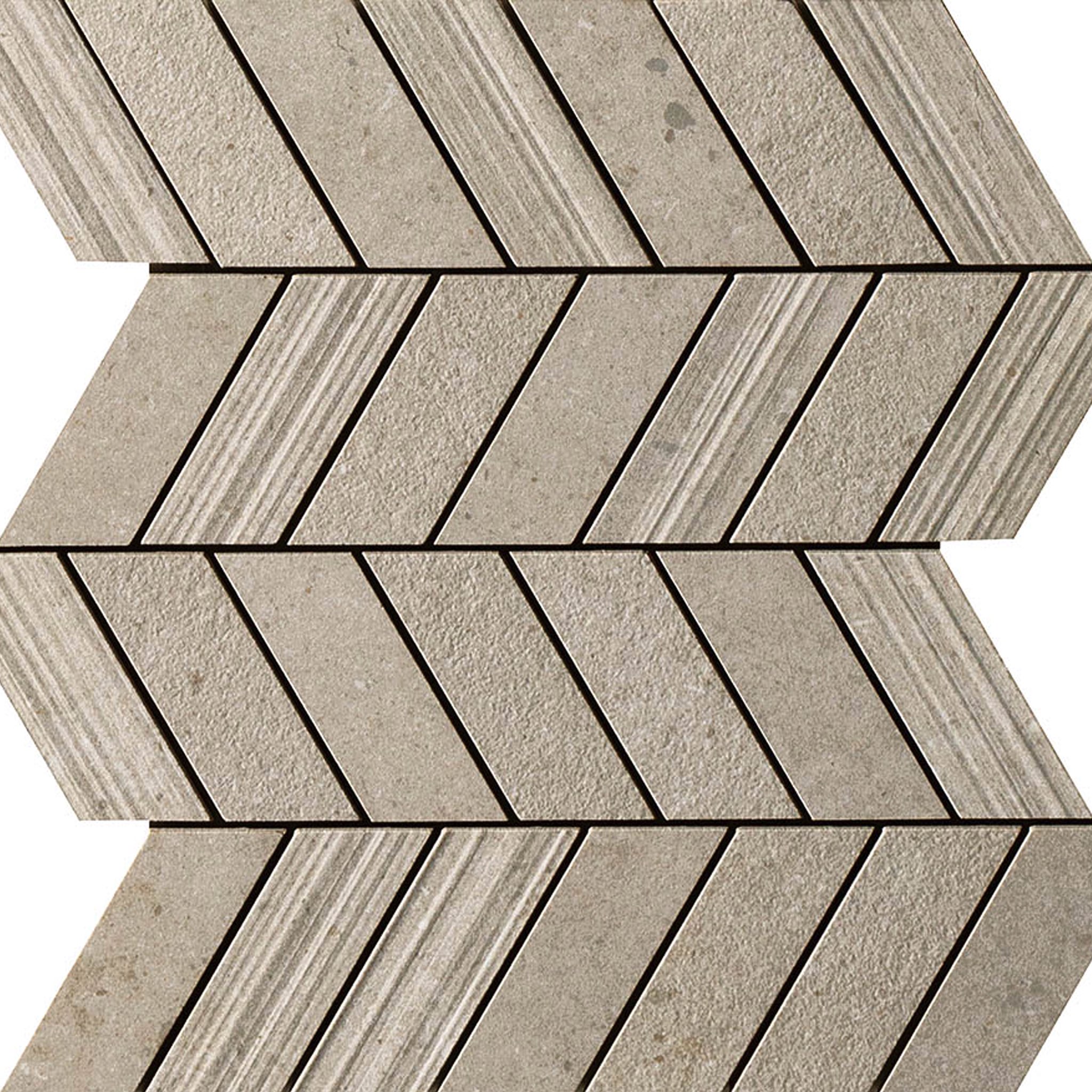 Taupe Mosaico Mix Chevron