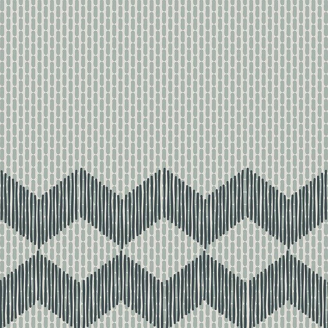 Zigzag Half Green