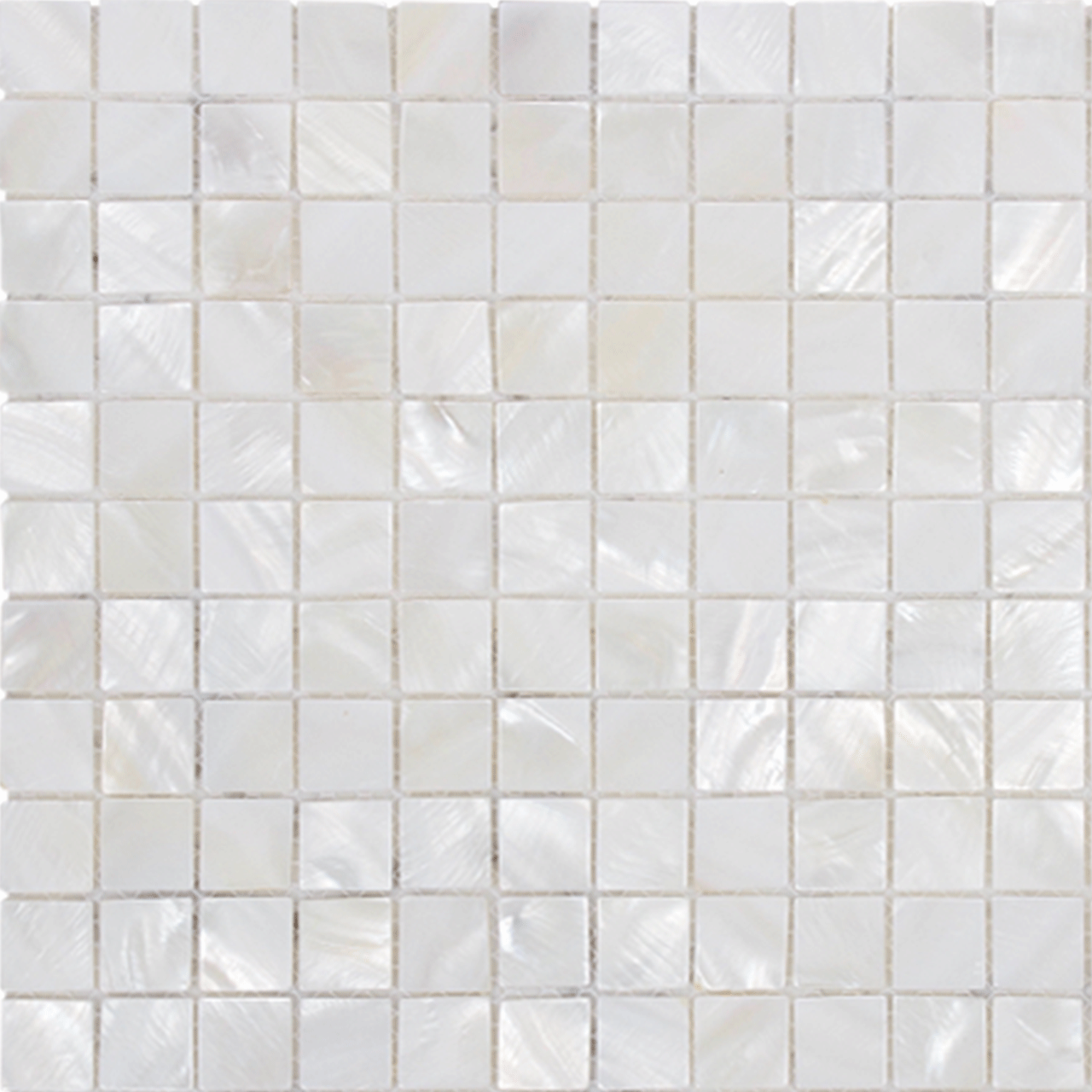 DL10121 Shell Mosaic Angel White Square