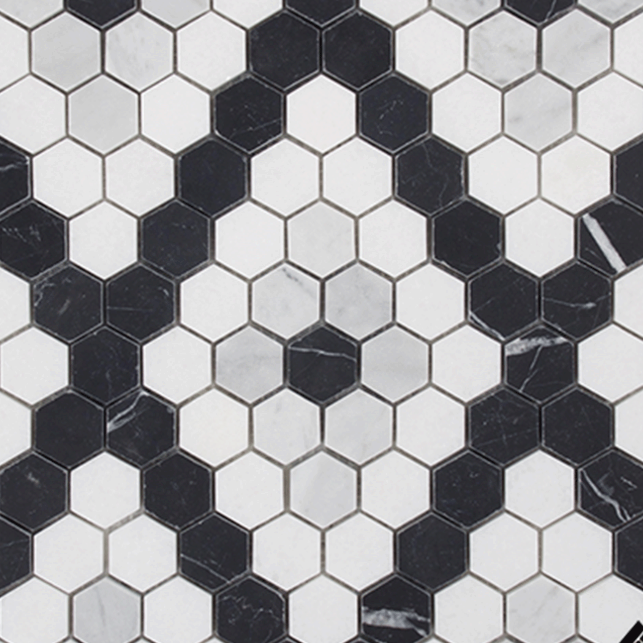 DLT88064 Thassos/carrara/nero marq