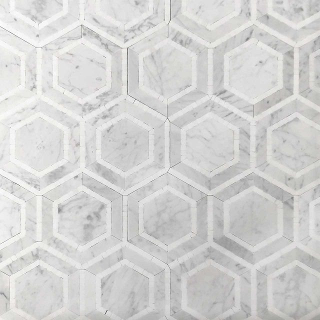 DLT92873 Carrara & thassos honed