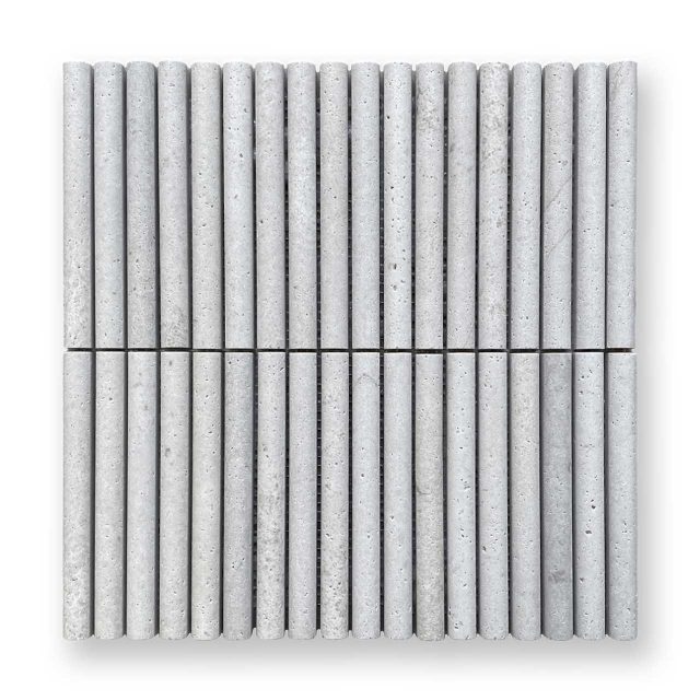 DT1312 Grey Travertine Mini flute honed