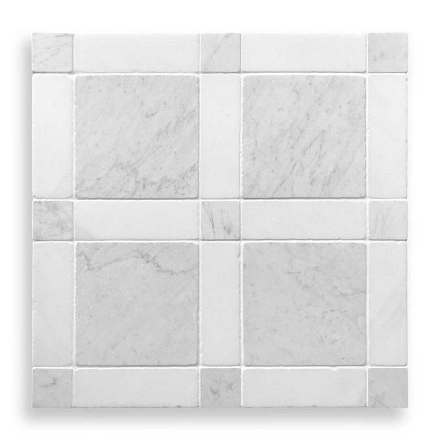 DLT93632 Carrara C & Oriental white tumbled