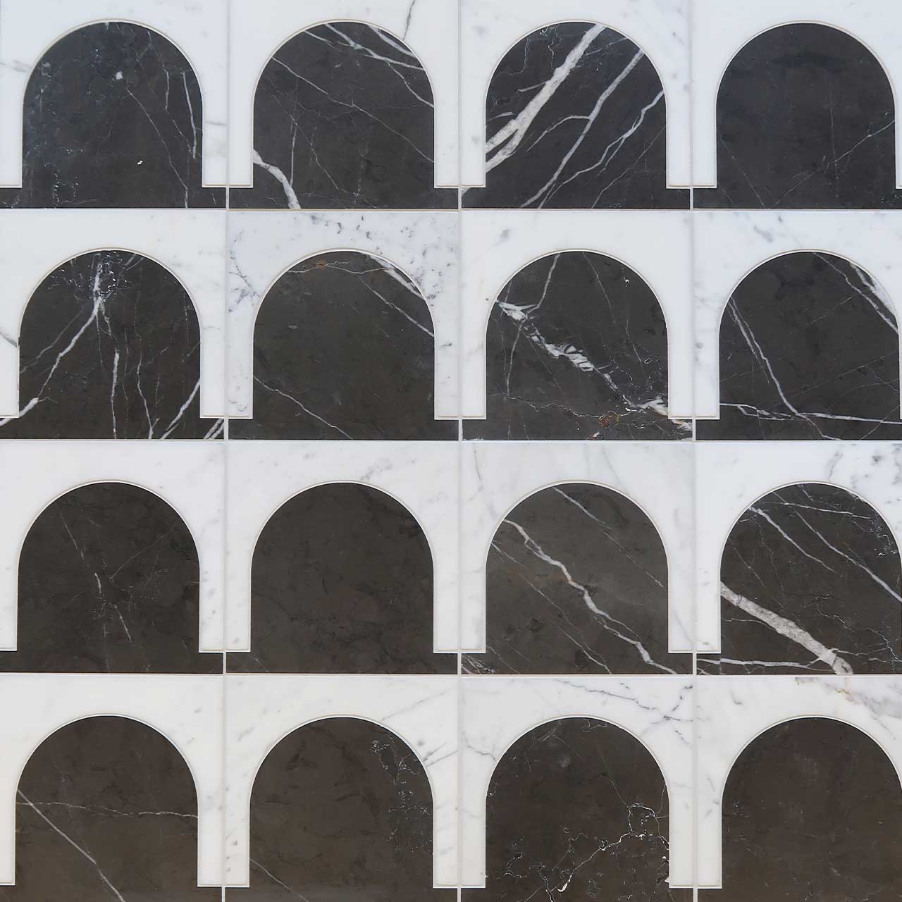 Sorelle Curva Grande Pietra Grey & Calacatta Statuario