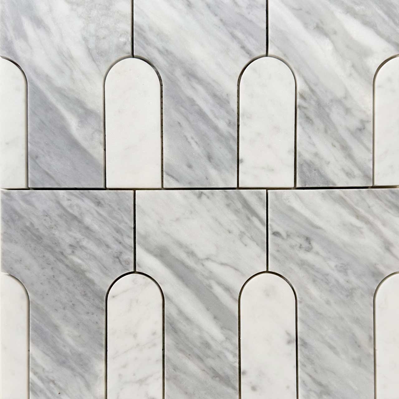 Pio Piccola Bardiglio Nuvolato & Bianca Carrara