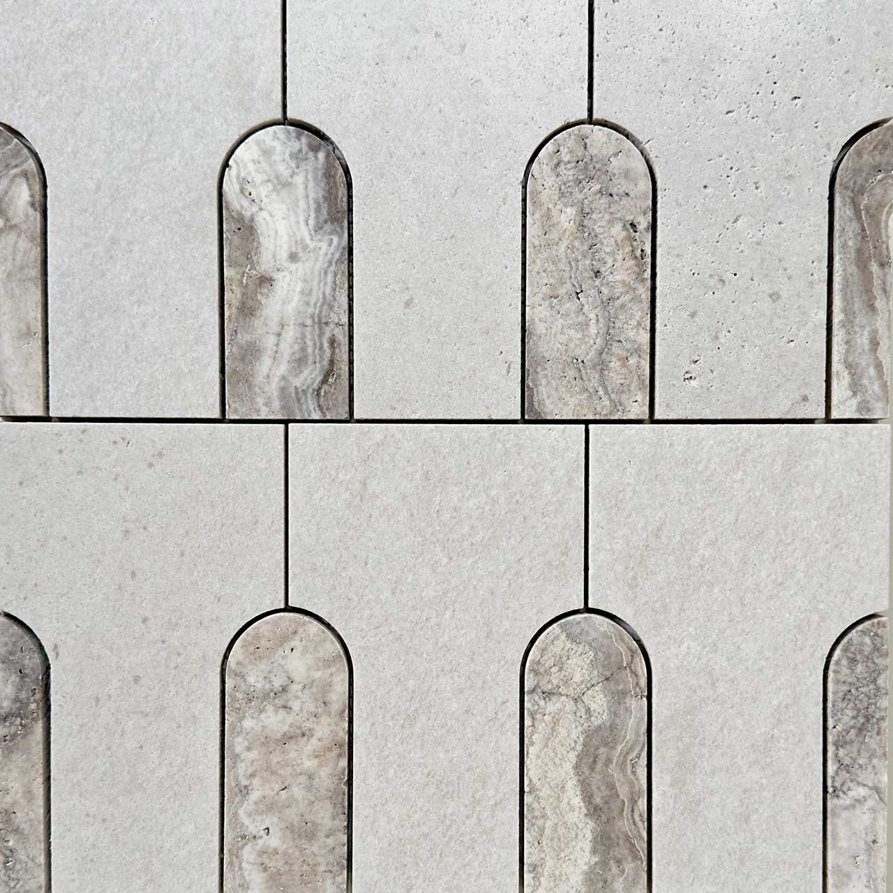 Sorelle Pio Piccola Gris Limestone & Silver Trav