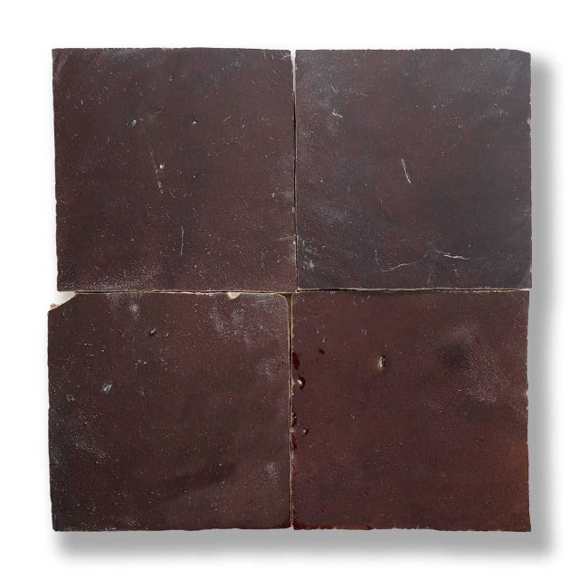 DT1058 Chocolate Zellige handmade