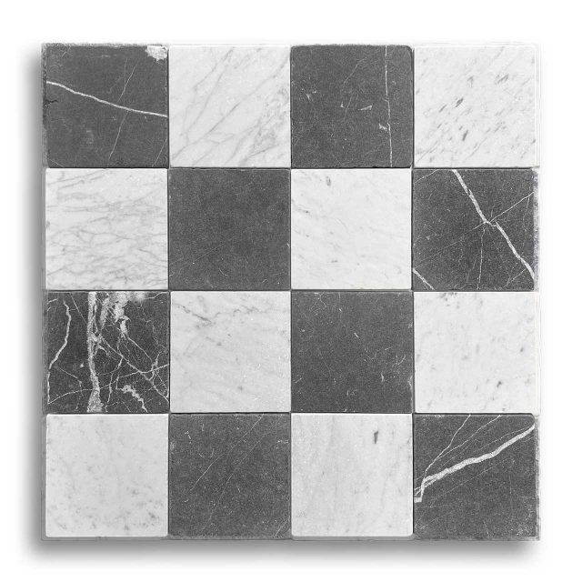 DL10106 Carrara & DLT92383 Nero Marq Tumbled