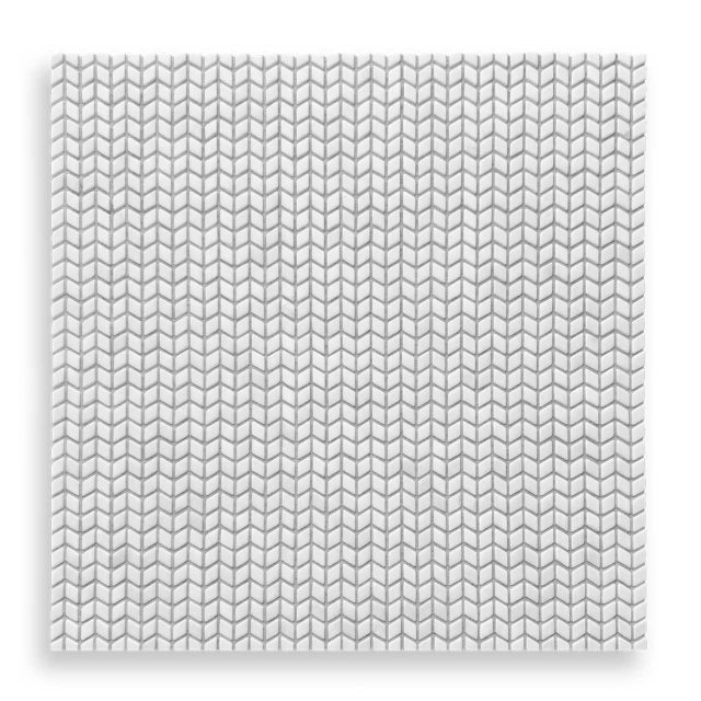 DT2326 White Chevron Tumbled