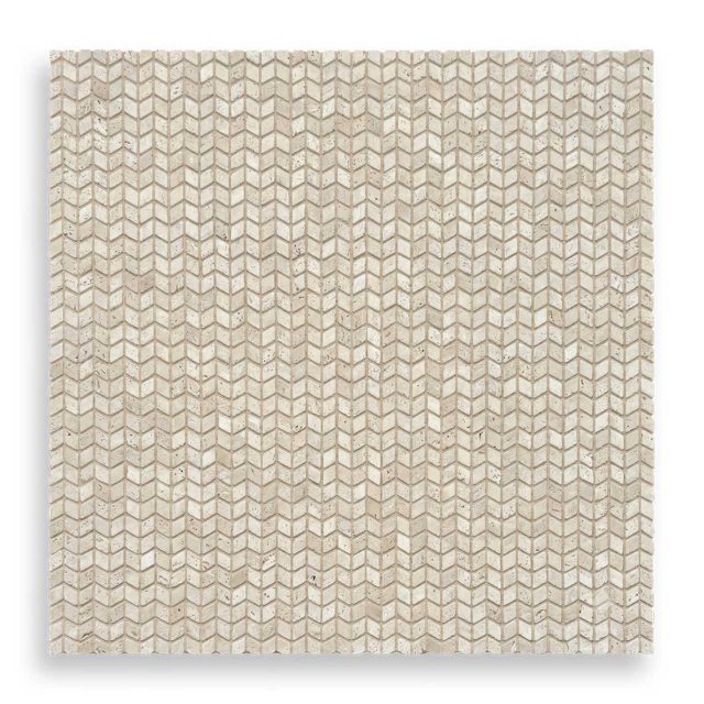 DT2328 Travertino Chevron Tumbled