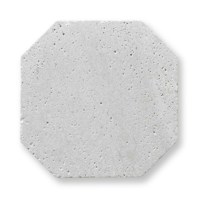 DT2535 Grey Travertine Octagon Tumbled